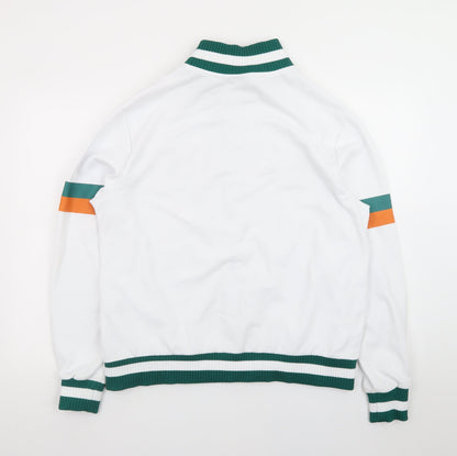 Stranger Things Hawkins Men's White Varsity Jacket Size M