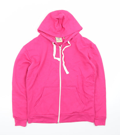 True Face Women’s Pink Full Zip Hoodie Size M Classic Fit