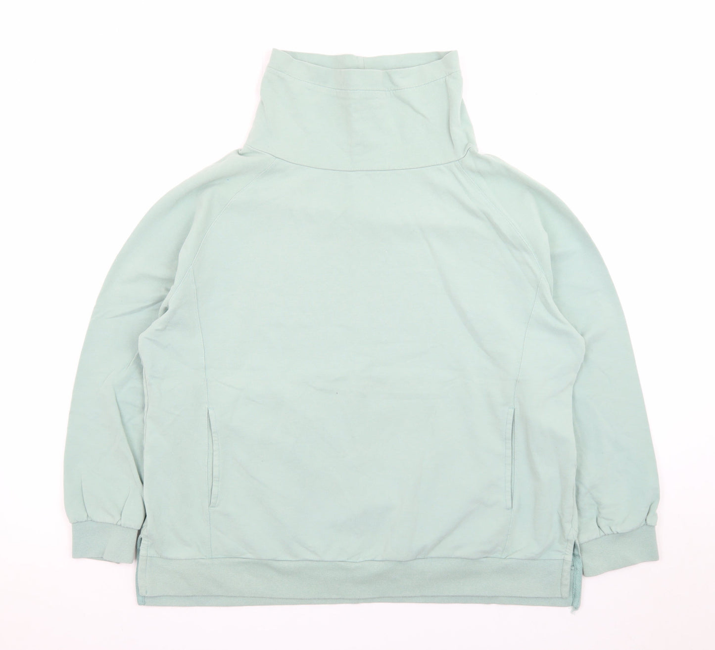 Bella di Notte Women’s Green Pullover Sweatshirt Size 18 Funnel Neck