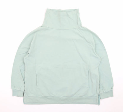 Bella di Notte Women’s Green Pullover Sweatshirt Size 18 Funnel Neck