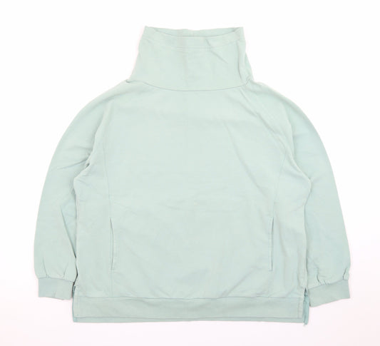 Bella di Notte Women’s Green Pullover Sweatshirt Size 18 Funnel Neck