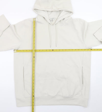 Marks and Spencer Women Ivory XL Basic Hooded Long Sleeve Top
