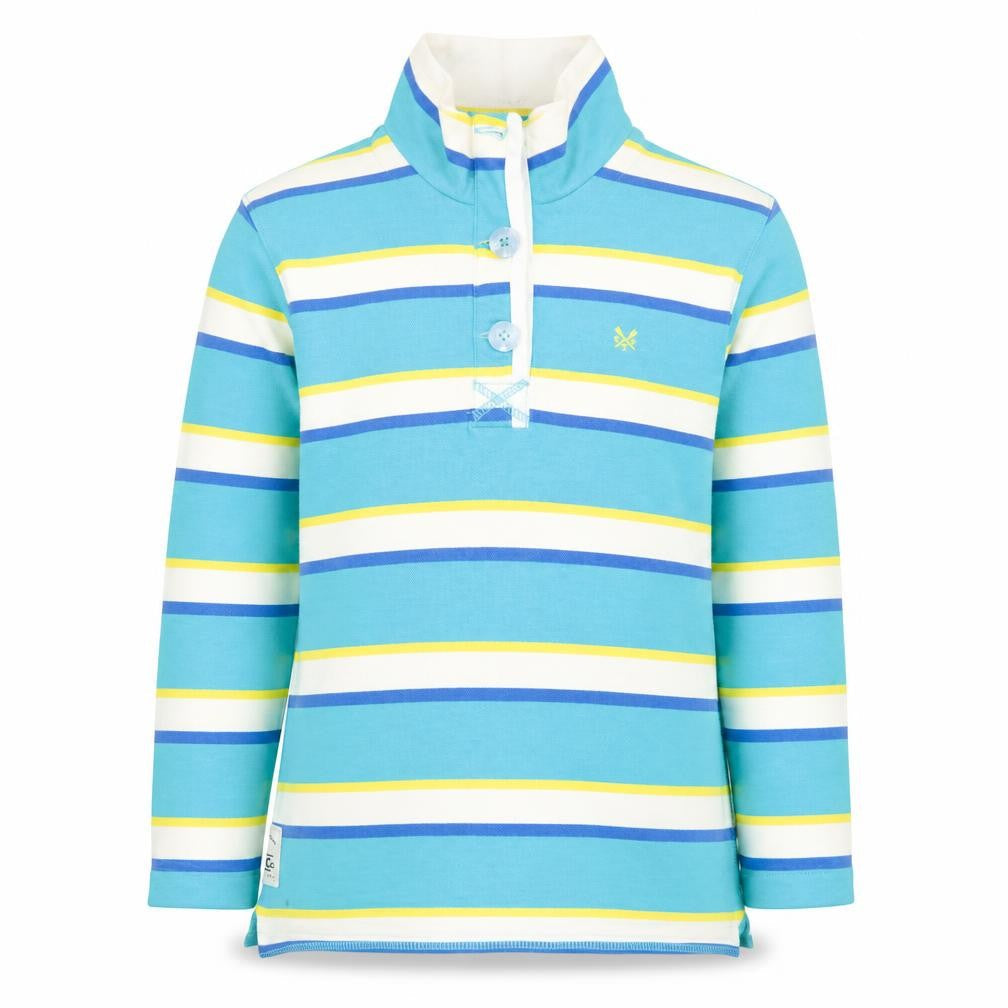 Crew Clothing Co. Women’s Multicoloured Striped Cotton Long Sleeve Polo Size 12