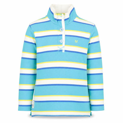 Crew Clothing Co. Women’s Multicoloured Striped Cotton Long Sleeve Polo Size 12