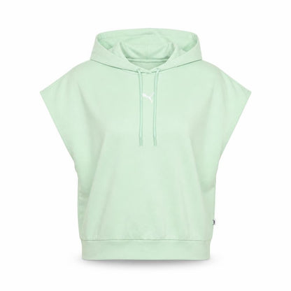 Puma Women Green Sleeveless Pullover Hoodie Size S