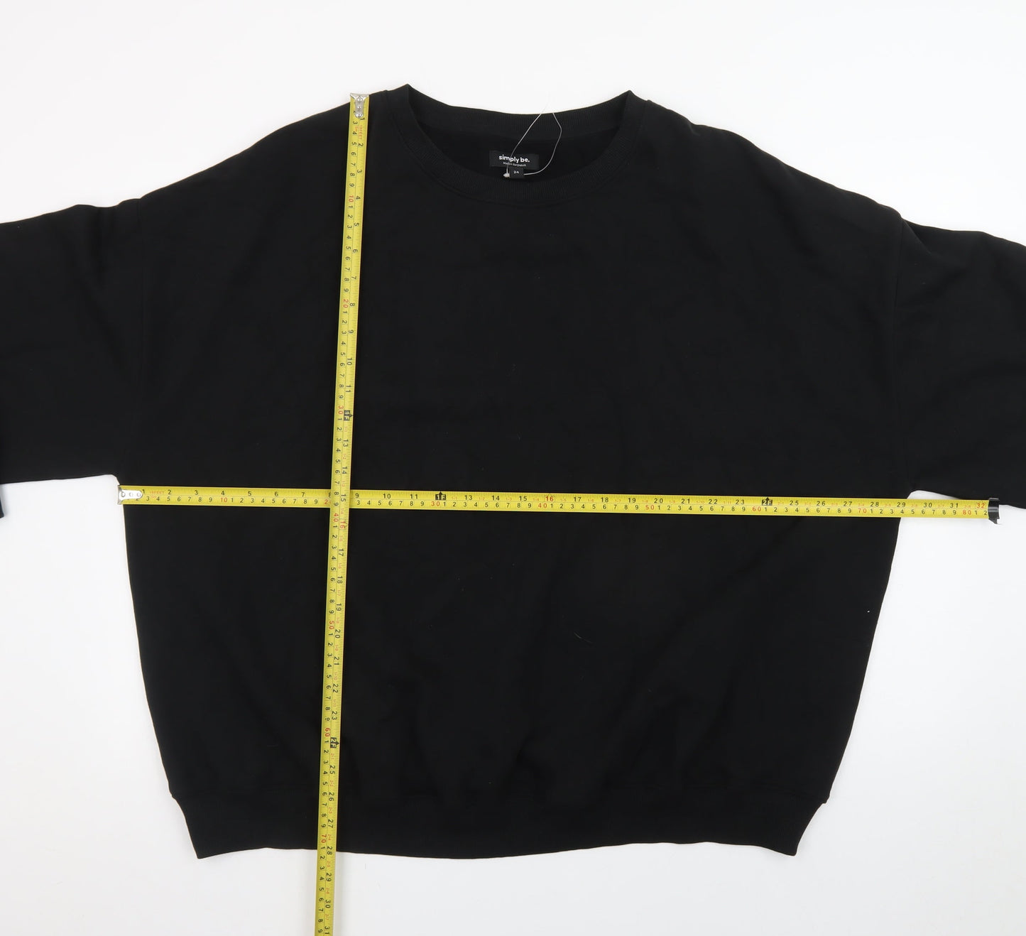Simply Be Women’s Black Size 24 Pullover Sweatshirt