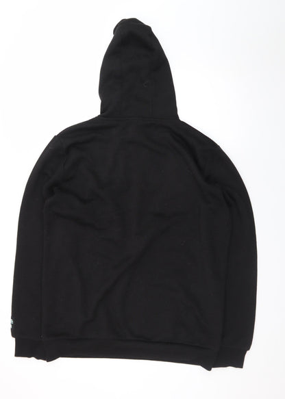 Livergy Men's Black Pullover Hoodie Size L Regular Fit Fleece