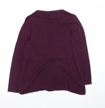 White Stuff Women’s Purple Long Sleeve Tunic Blouse UK 12