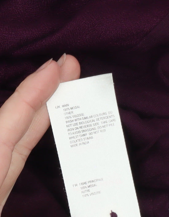 White Stuff Women’s Purple Long Sleeve Tunic Blouse UK 12