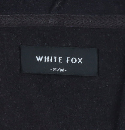 White Fox Women Black Cherry Bomb Pullover Hoodie S/M Cotton Blend