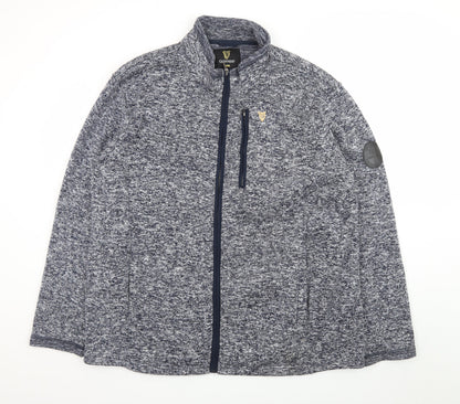 Guinness Men's Blue 2XL Full Zip Fleece Sweatshirt