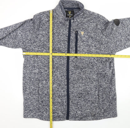 Guinness Men's Blue 2XL Full Zip Fleece Sweatshirt