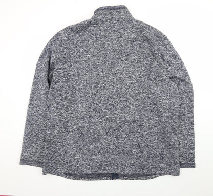 Guinness Men's Blue 2XL Full Zip Fleece Sweatshirt