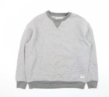 The Stronghold Men's Grey Crew Neck Pullover Sweatshirt L