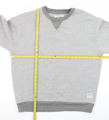 The Stronghold Men's Grey Crew Neck Pullover Sweatshirt L
