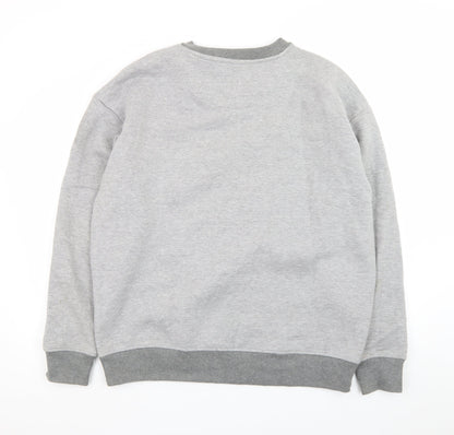 The Stronghold Men's Grey Crew Neck Pullover Sweatshirt L