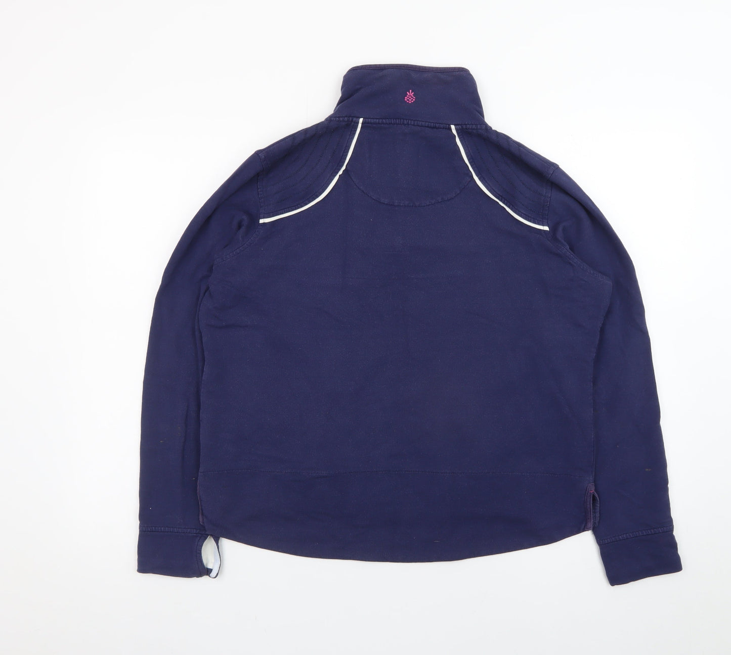 Tayberry Women’s Navy Henley Sweatshirt M Long Sleeve Cotton Blend