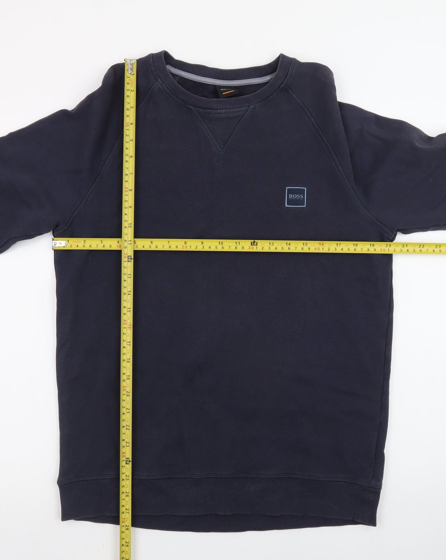 Hugo Boss Men's Blue Crew Neck Pullover Sweatshirt L
