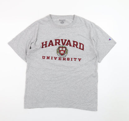 Champion Men’s Grey Harvard University Graphic T-Shirt Size M