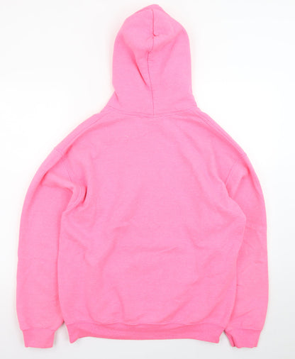 Cartoon Network Powerpuff Girls Pink Hoodie Womens Small Pullover Cotton Mix