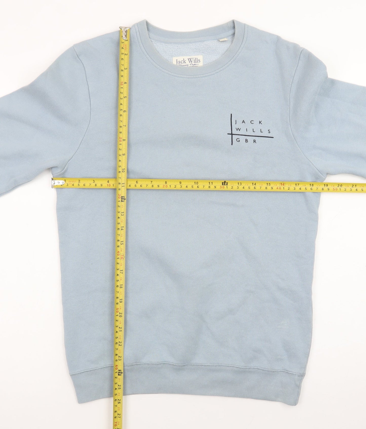 Jack Wills Women Blue XS Crew Neck Pullover Sweatshirt