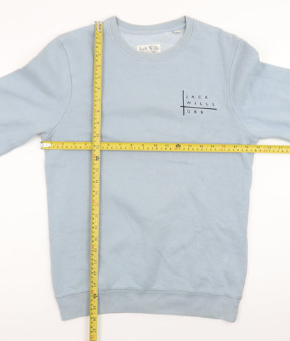 Jack Wills Women Blue XS Crew Neck Pullover Sweatshirt