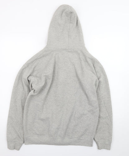 iets frans... Men's Grey Full Zip Hoodie Size S Fleece Cotton Blend