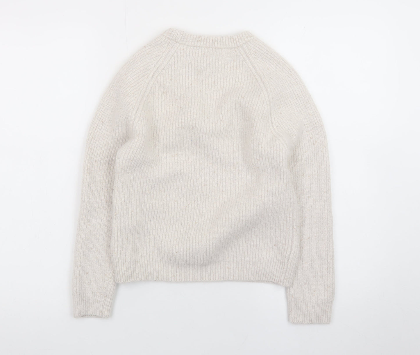 Peserico Easy Women Beige Merino Wool Cashmere Jumper Size 14