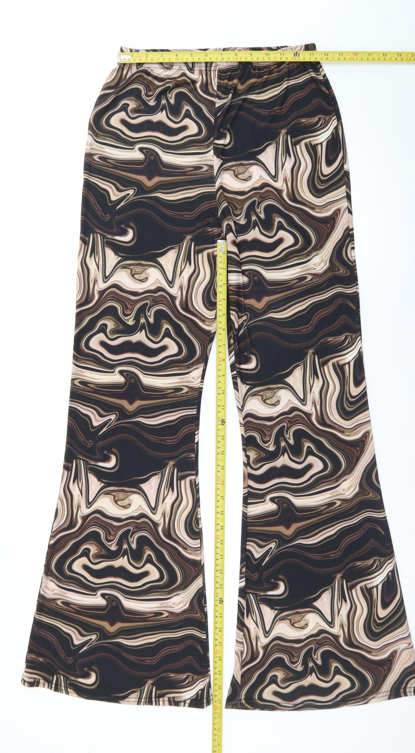 Voulez Vous Women’s Multicoloured Flared Trousers Size 12