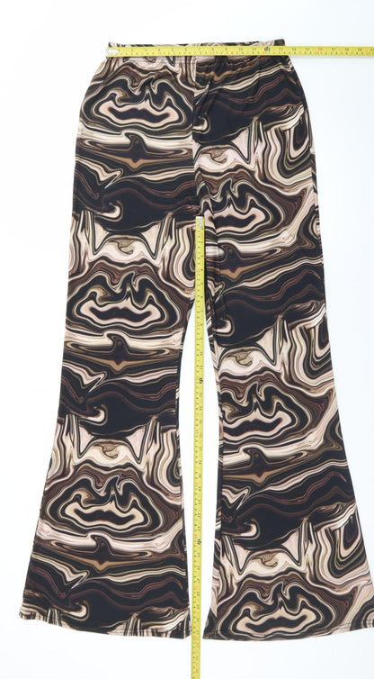 Voulez Vous Women’s Multicoloured Flared Trousers Size 12