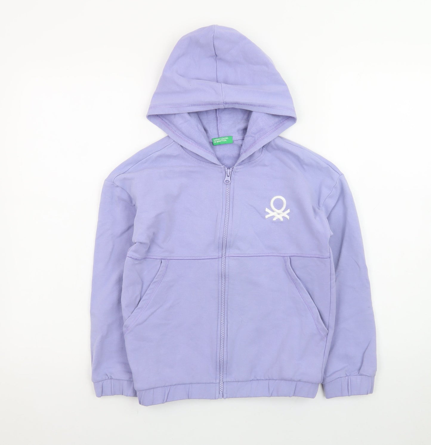 United Colors of Benetton Teens Purple Full Zip Hoodie Size 140cm