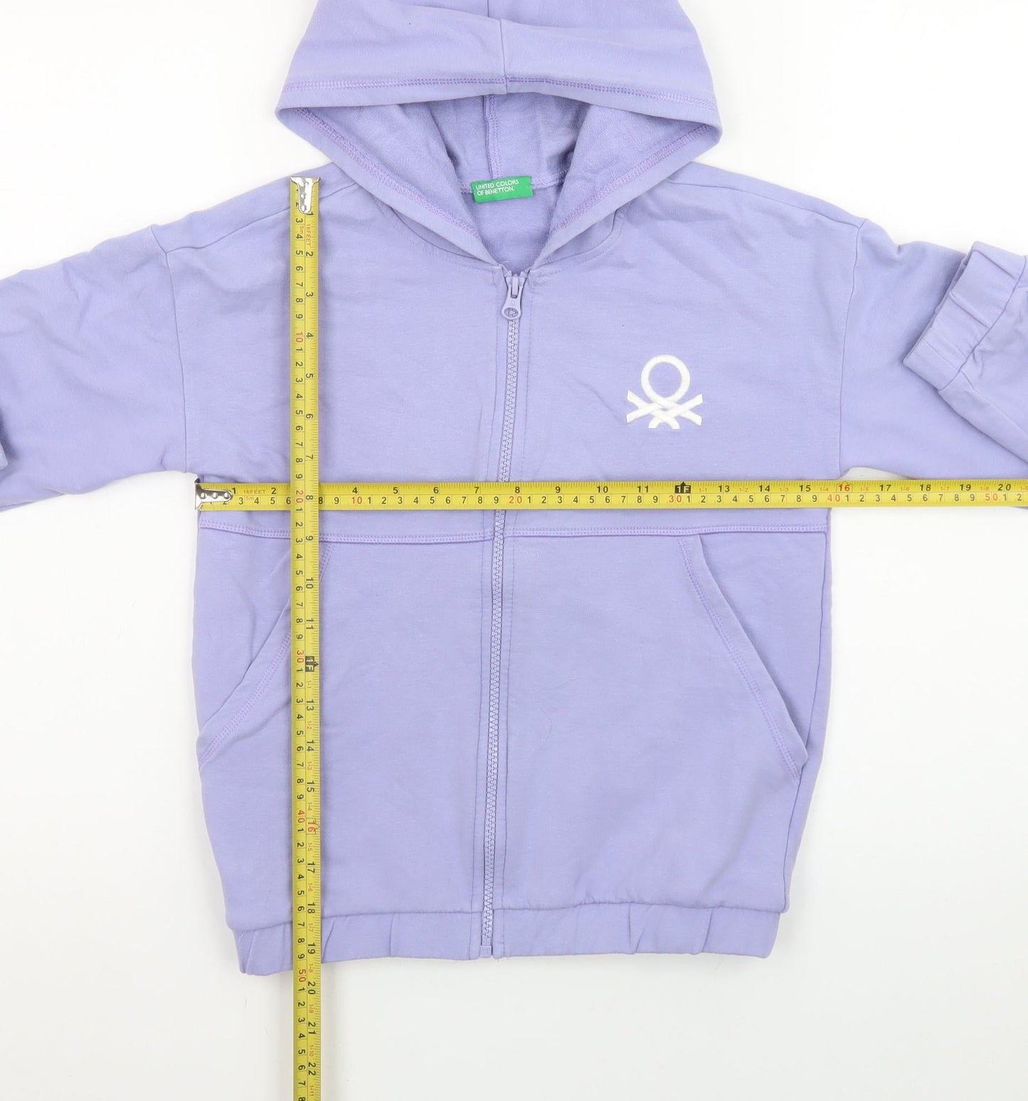 United Colors of Benetton Teens Purple Full Zip Hoodie Size 140cm