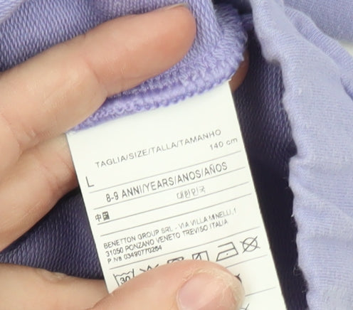 United Colors of Benetton Teens Purple Full Zip Hoodie Size 140cm