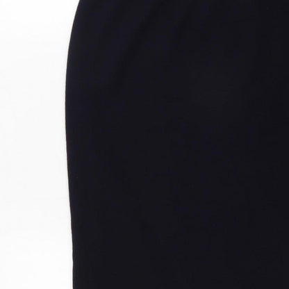 Lucia Women’s Black Midi Pencil Skirt Size 14 Knit Stretch