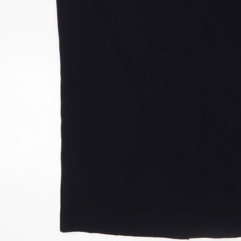 Lucia Women’s Black Midi Pencil Skirt Size 14 Knit Stretch