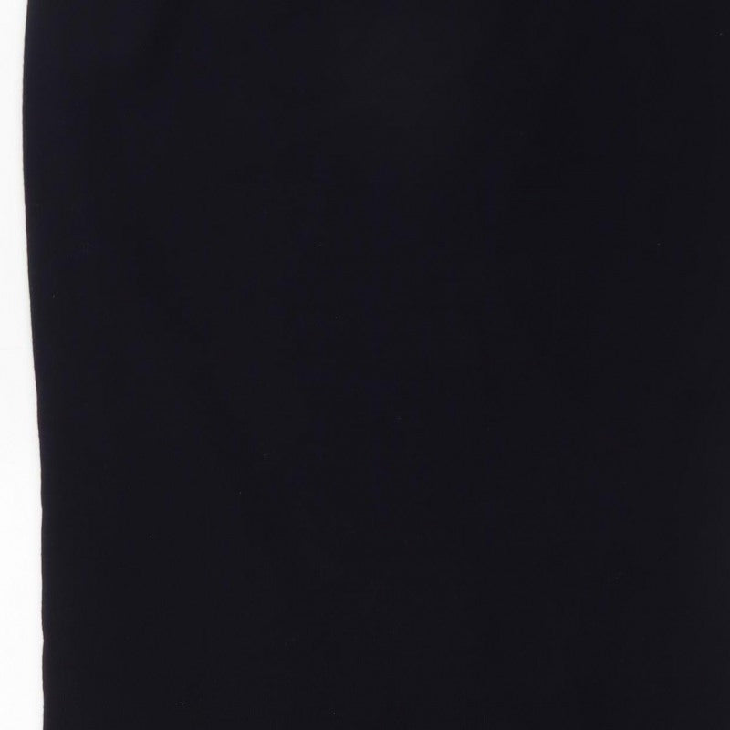 Lucia Women’s Black Midi Pencil Skirt Size 14 Knit Stretch