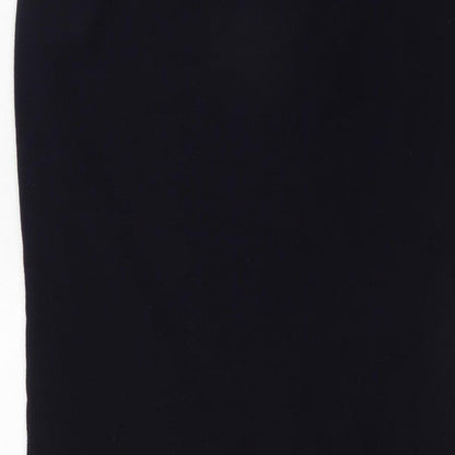 Lucia Women’s Black Midi Pencil Skirt Size 14 Knit Stretch