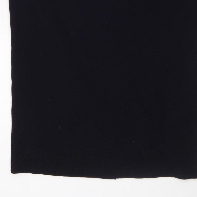 Lucia Women’s Black Midi Pencil Skirt Size 14 Knit Stretch