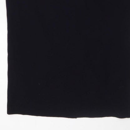 Lucia Women’s Black Midi Pencil Skirt Size 14 Knit Stretch