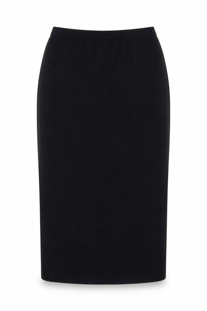 Lucia Women’s Black Midi Pencil Skirt Size 14 Knit Stretch