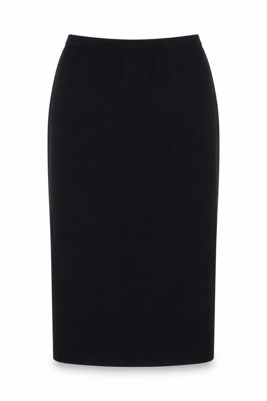 Lucia Women’s Black Midi Pencil Skirt Size 14 Knit Stretch