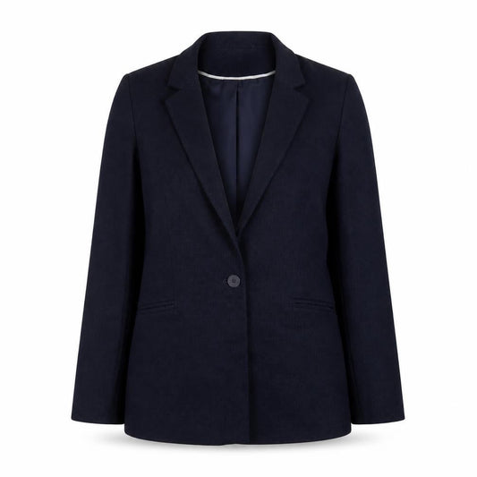 Oasis Women's Navy Blazer Jacket Size 8 Single-Breasted Lined Workwear
