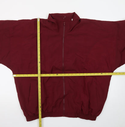 Planet Athletics Men's Red XL Lightweight Full Zip Sports Jacket