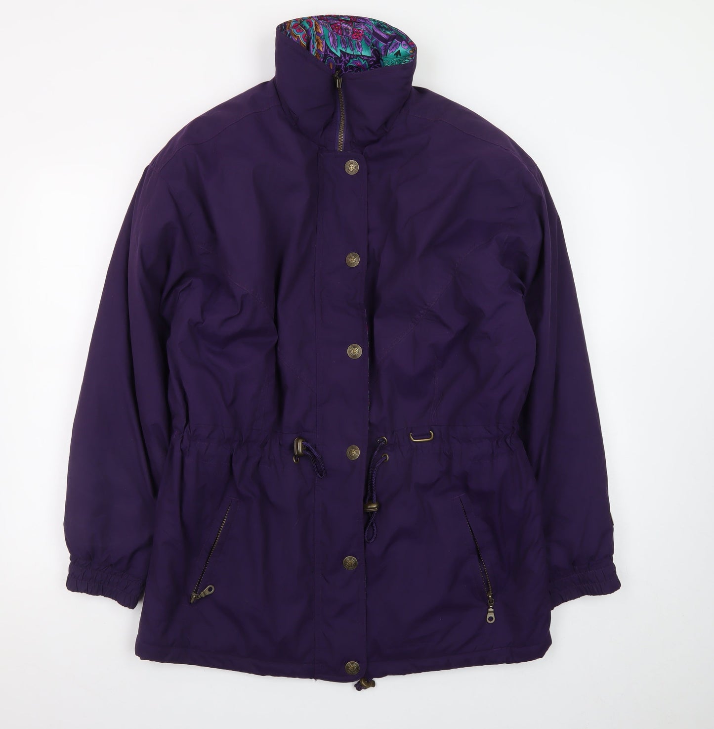 Jupa Sports Womens Purple Parka Jacket M Windproof Water Resistant