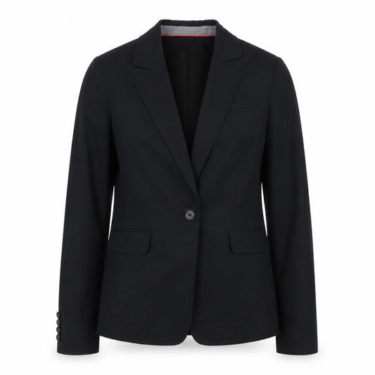 Banana Republic Women's Black Size 8 Stretch Blazer Single-Breasted Jacket