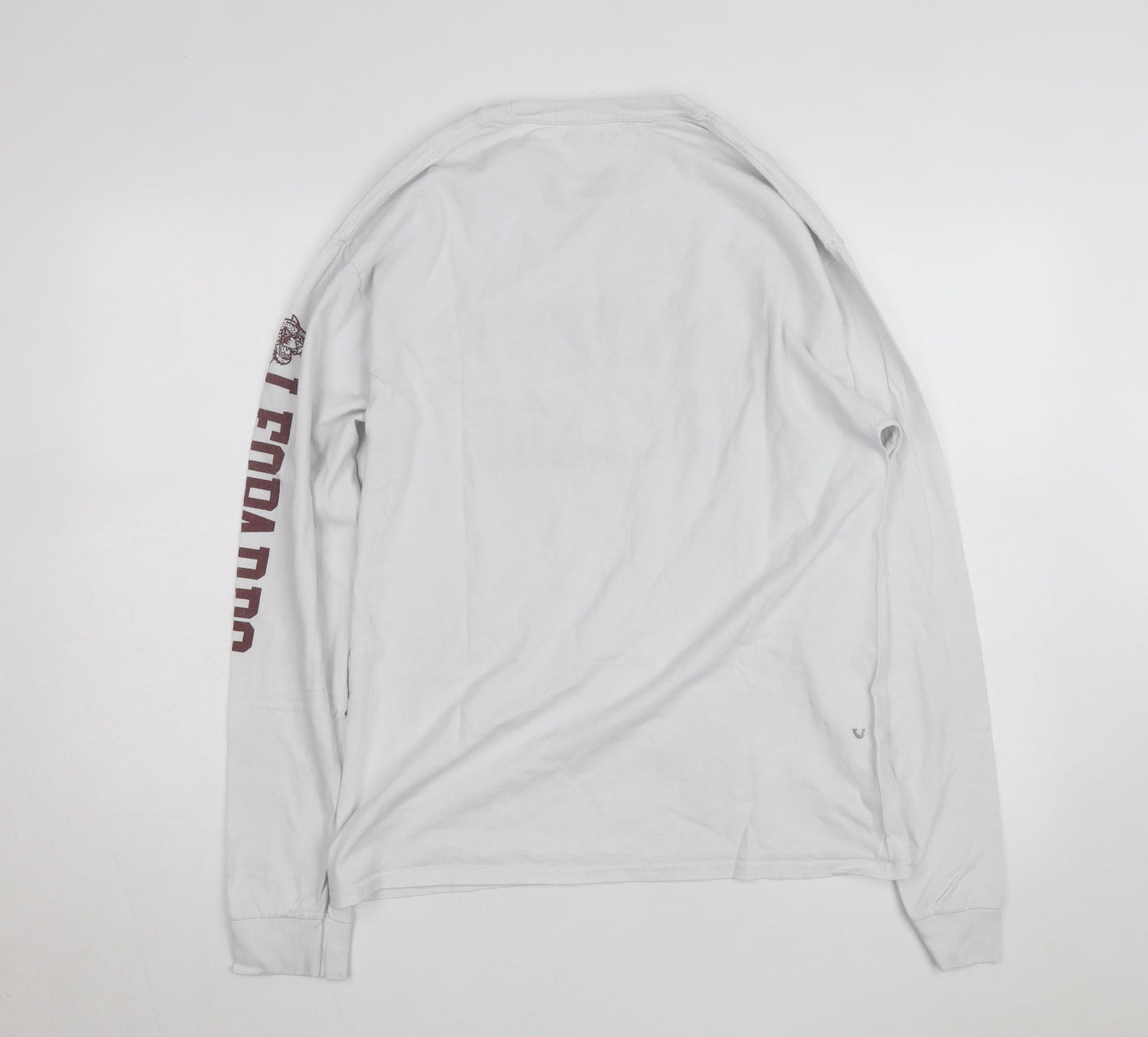 Champion Men's White Lafayette College Long Sleeve T-Shirt Size L
