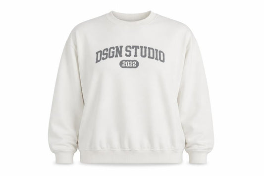 Boohoo Women Ivory DSGN Studio 2022 Pullover Sweatshirt Size S
