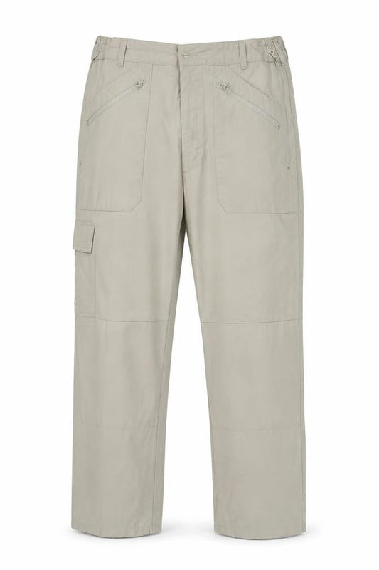 Chums Mens Beige Cargo Trousers Size 38 Regular Cotton Blend
