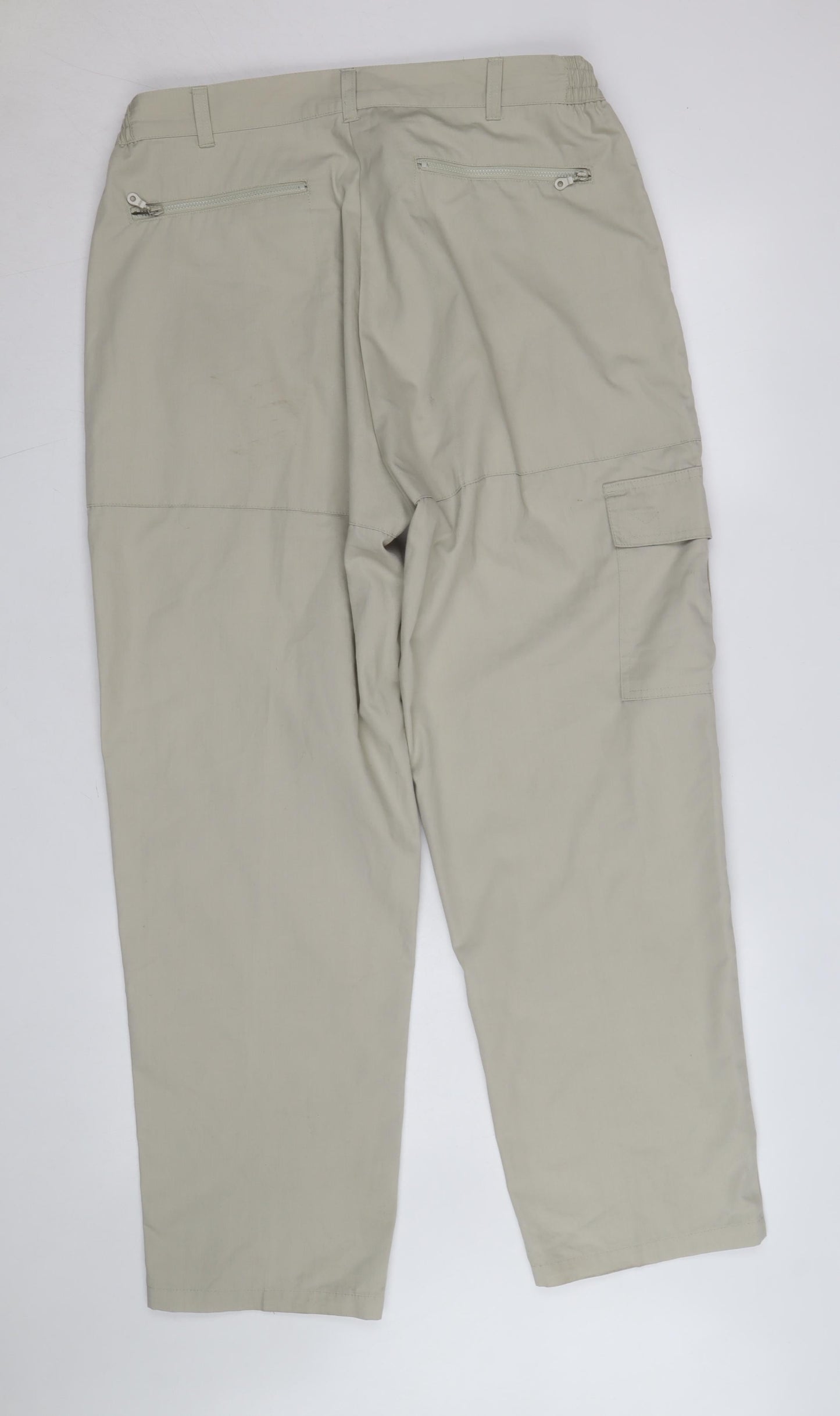 Chums Mens Beige Cargo Trousers Size 38 Regular Cotton Blend
