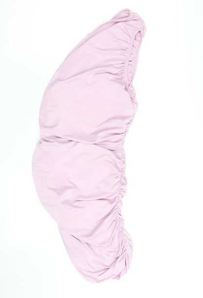 PrettyLittleThing Women’s Pink Strapless Ruched Bodycon Dress Size 10